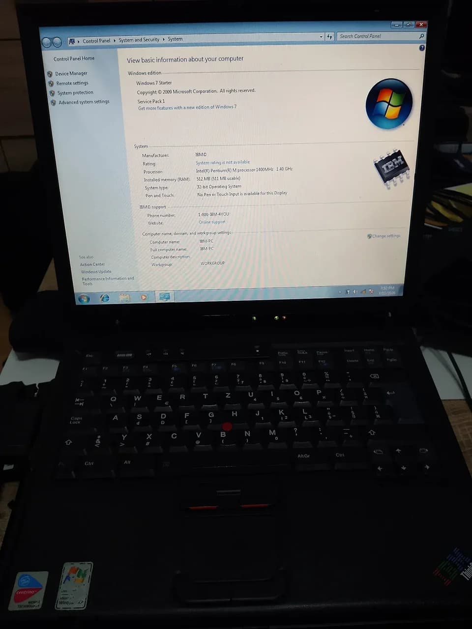 IBM ThinkPad R40 / LPT / CNC - kompletan