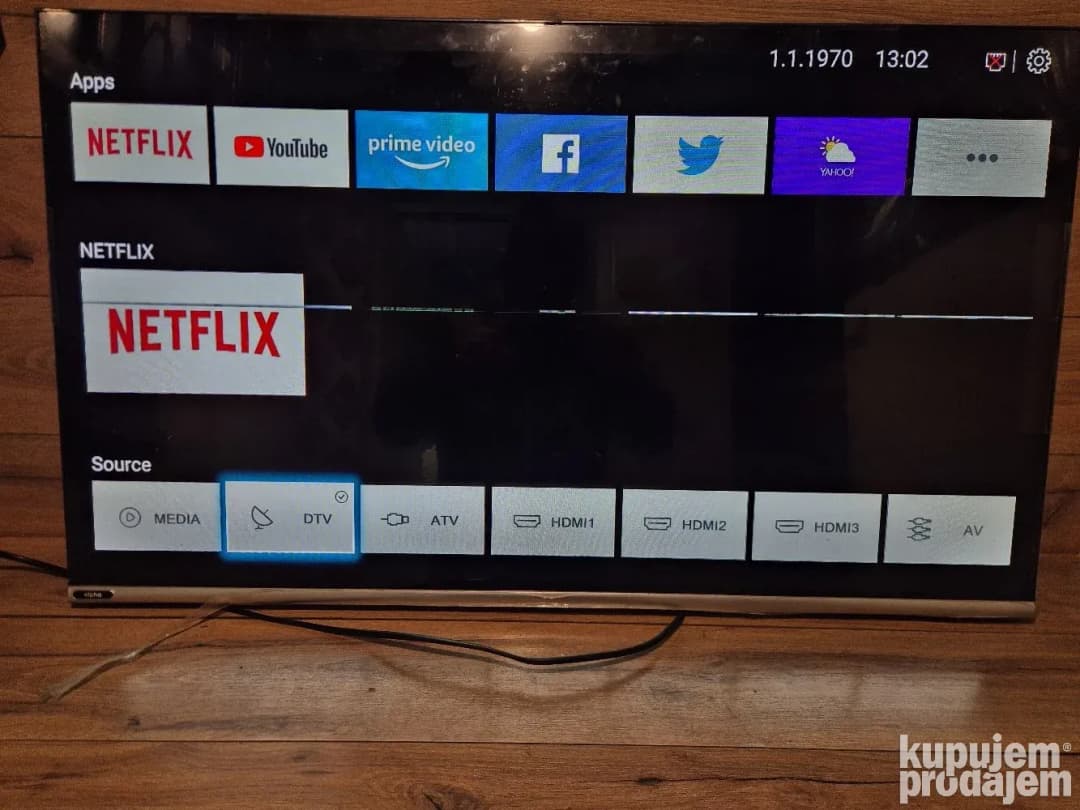 Alpha led tv 43G7NFS neispravan