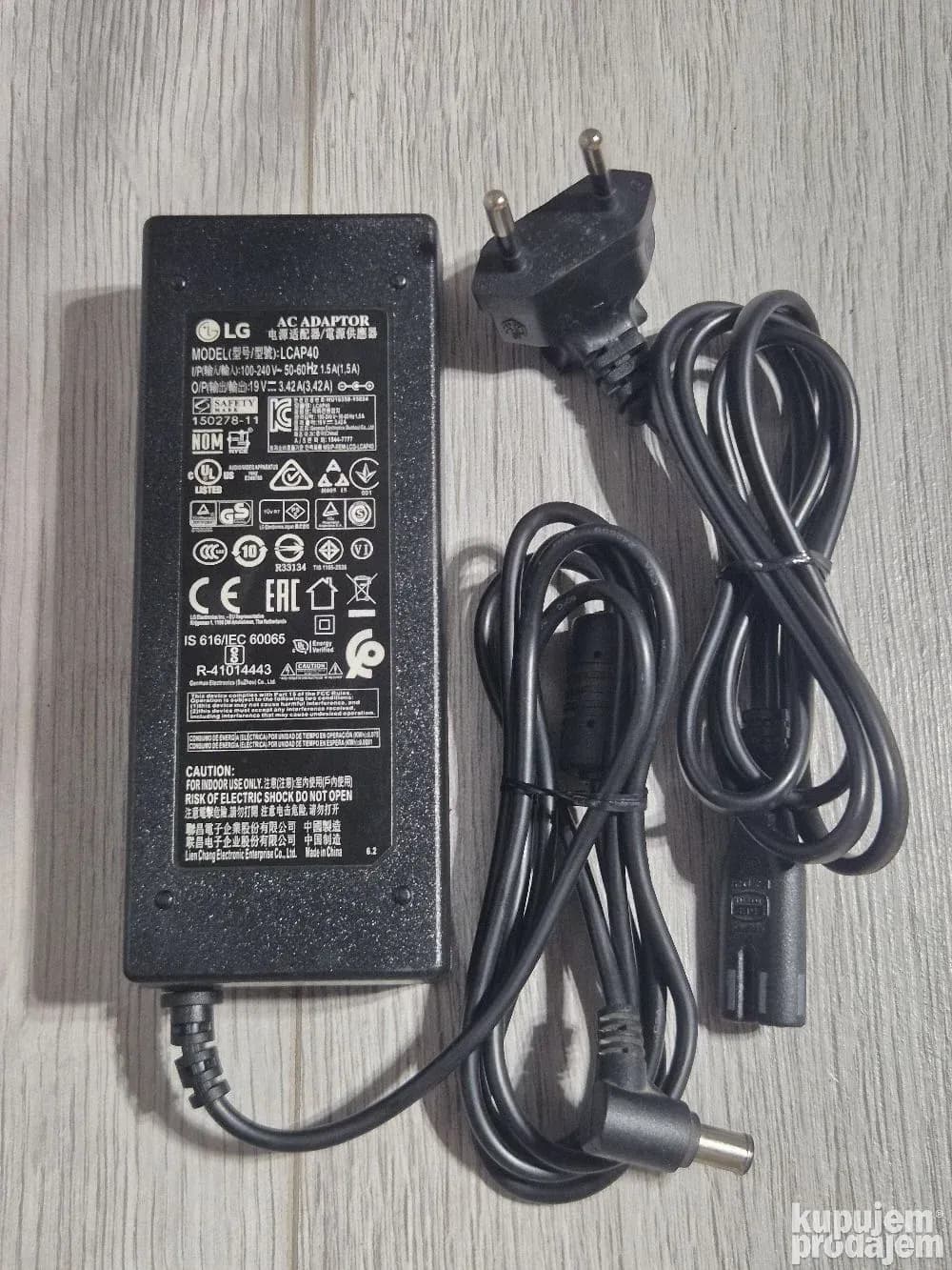 Adapter LG 19V 3.42A (LCAP40) Original