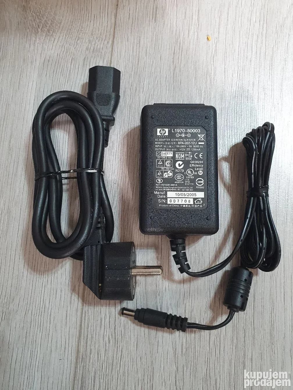 Hp adapter 12V 1250mA (BPA-202-12U)