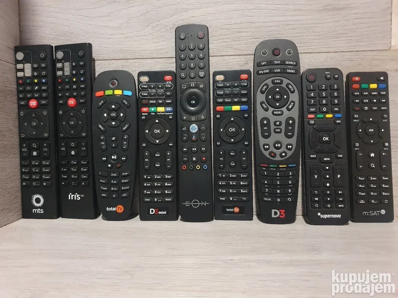 Iris, D3 mini , EON, total tv, supernova, mSat SBB daljinski
