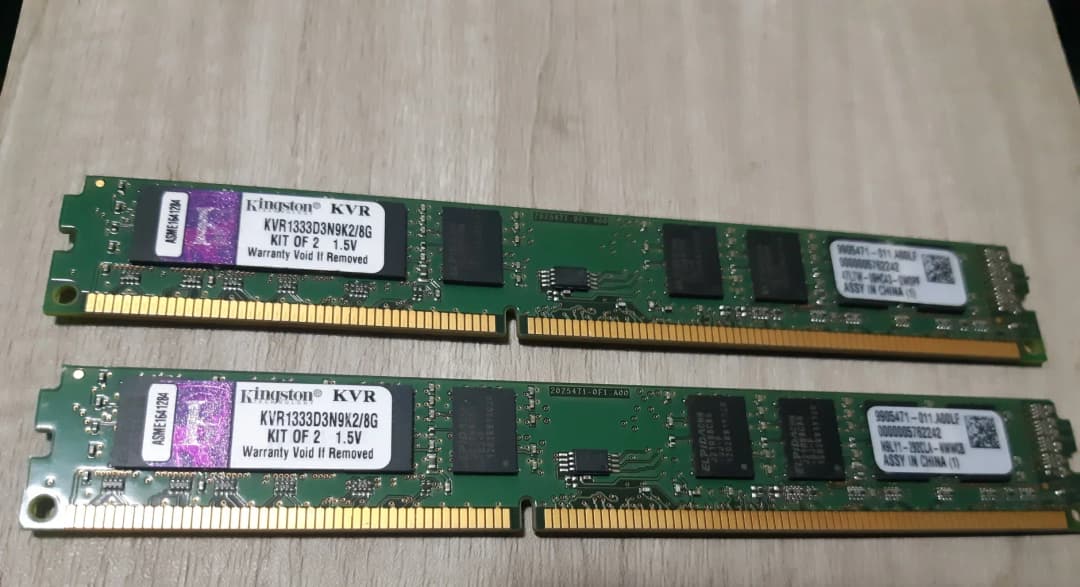 2x4gb ddr3 Kingston 1333Mhz