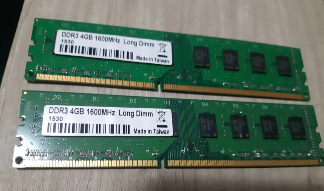 2x4gb ddr3 1600Mhz