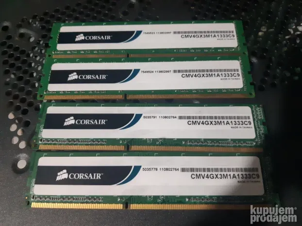 4x4gb ddr3 Corsair 1333Mhz